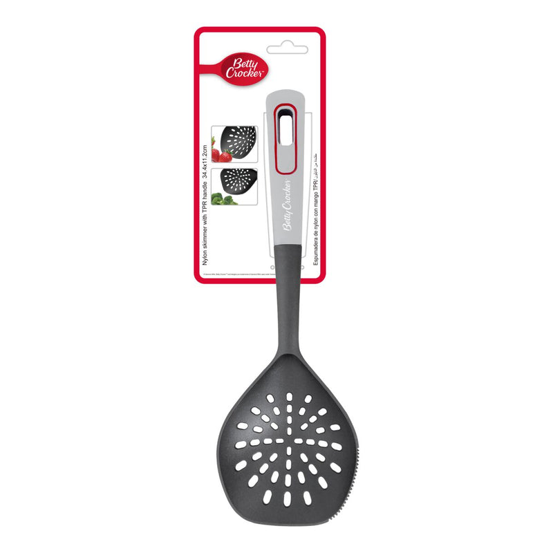 Nylon Skimmer With TPR Handle Cooking Utensils Nylon Skimmer With TPR Handle Nylon Skimmer With TPR Handle Betty Crocker