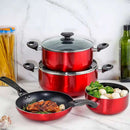 7-Piece Non-Stick Cookware Set with Bakelite Handle Cookware Sets 7-Piece Non-Stick Cookware Set with Bakelite Handle 7-Piece Non-Stick Cookware Set with Bakelite Handle Betty Crocker