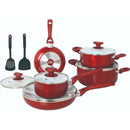 Non-Stick Ceramic Cookware Set, 12 Pieces Cooking set Non-Stick Ceramic Cookware Set, 12 Pieces Non-Stick Ceramic Cookware Set, 12 Pieces Betty Crocker