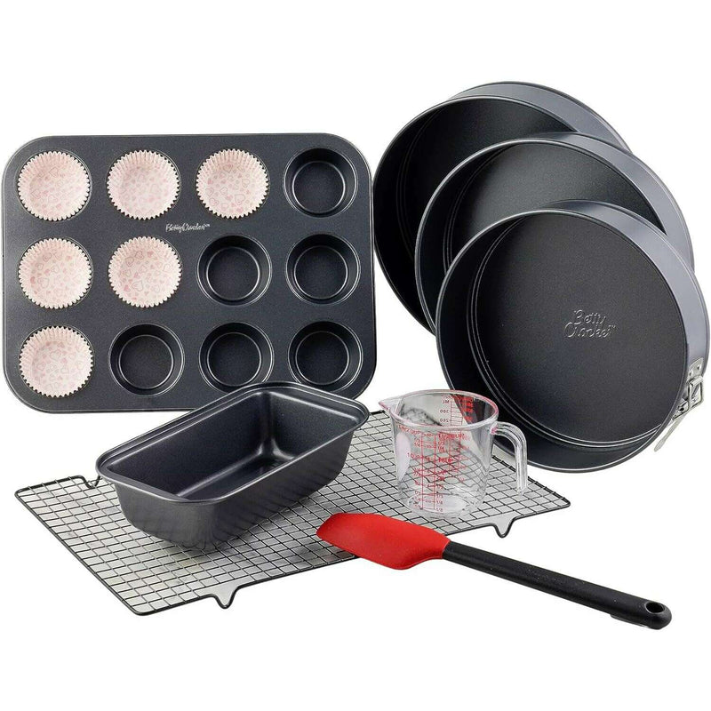 Baking Set, 8 Pieces Bakeware Baking Set, 8 Pieces Baking Set, 8 Pieces Betty Crocker