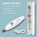 Luxury 6-in-1 Electric Mani/Pedi Set Nail Care Luxury 6-in-1 Electric Mani/Pedi Set Luxury 6-in-1 Electric Mani/Pedi Set HoMedics