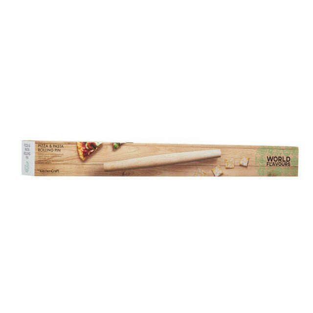 World of Flavours Italian Wooden Rolling Pin Rolling Pins World of Flavours Italian Wooden Rolling Pin World of Flavours Italian Wooden Rolling Pin KitchenCraft