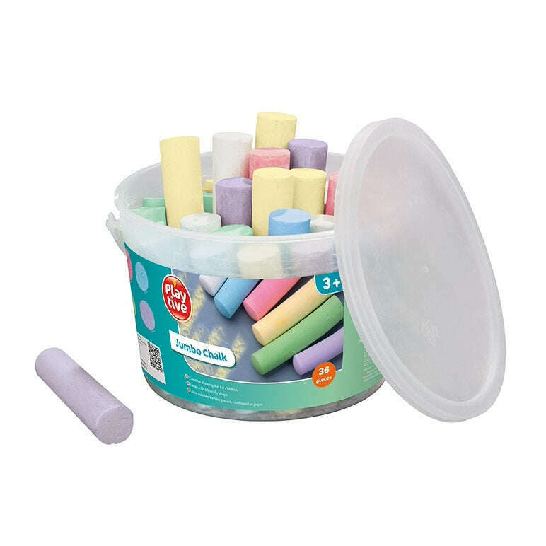 Jumbo Chalks - 36 Pieces Art & Crafts Jumbo Chalks - 36 Pieces Jumbo Chalks - 36 Pieces PLAYTIVE®