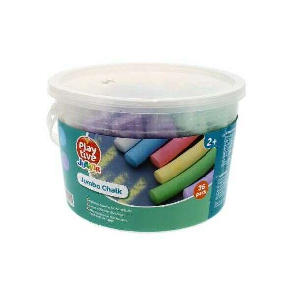 Jumbo Chalks - 36 Pieces Art & Crafts Jumbo Chalks - 36 Pieces Jumbo Chalks - 36 Pieces PLAYTIVE®