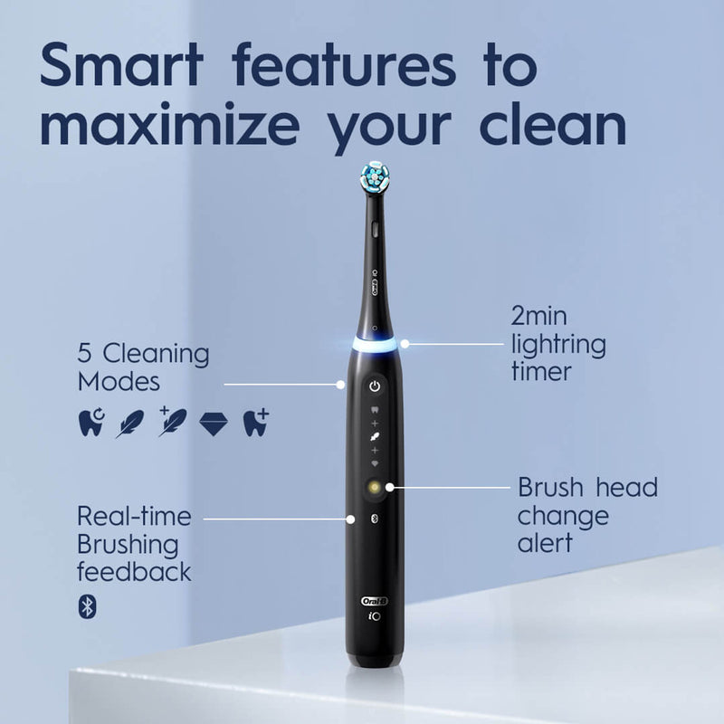 Pro IO Series 5 Electric Rechargeable Toothbrush, Black Dental Care Pro IO Series 5 Electric Rechargeable Toothbrush, Black Pro IO Series 5 Electric Rechargeable Toothbrush, Black Oral B