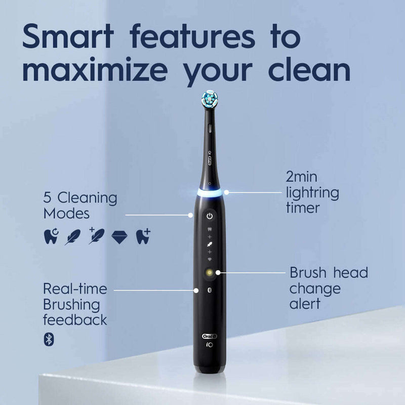 Pro IO Series 5 Electric Rechargeable Toothbrush, Black Dental Care Pro IO Series 5 Electric Rechargeable Toothbrush, Black Pro IO Series 5 Electric Rechargeable Toothbrush, Black Oral B