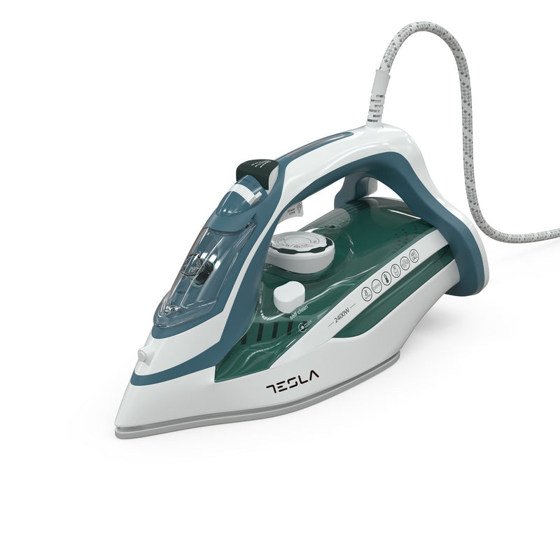 Dry & Steam Iron Machine, Ceramic soleplate , 2400W Irons & Ironing Systems Dry & Steam Iron Machine, Ceramic soleplate , 2400W Dry & Steam Iron Machine, Ceramic soleplate , 2400W Tesla