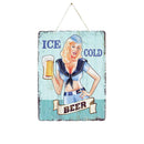 La Hacienda ICE COLD BEER Embossed Metal Sign Home decor La Hacienda ICE COLD BEER Embossed Metal Sign La Hacienda ICE COLD BEER Embossed Metal Sign La Hacienda