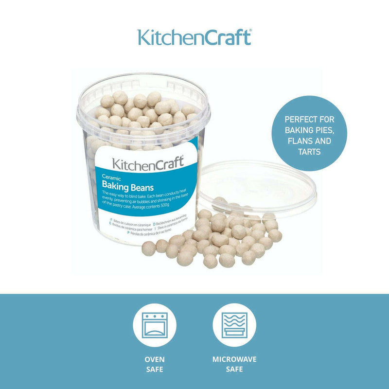 Tub of Ceramic Baking Beans (500g) Baking tools Tub of Ceramic Baking Beans (500g) Tub of Ceramic Baking Beans (500g) KitchenCraft