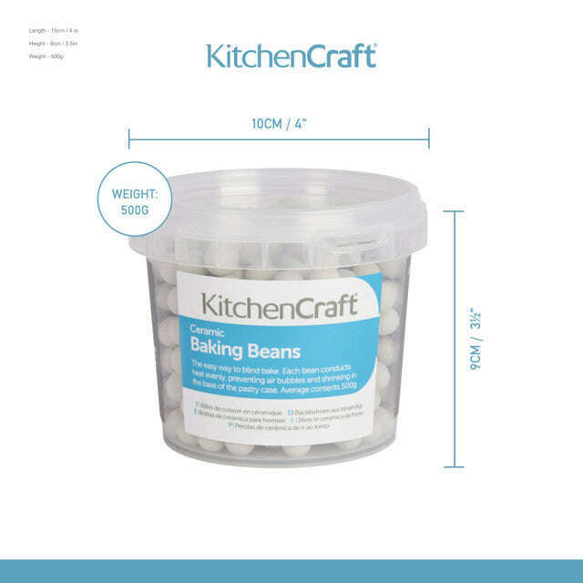 Tub of Ceramic Baking Beans (500g) Baking tools Tub of Ceramic Baking Beans (500g) Tub of Ceramic Baking Beans (500g) KitchenCraft