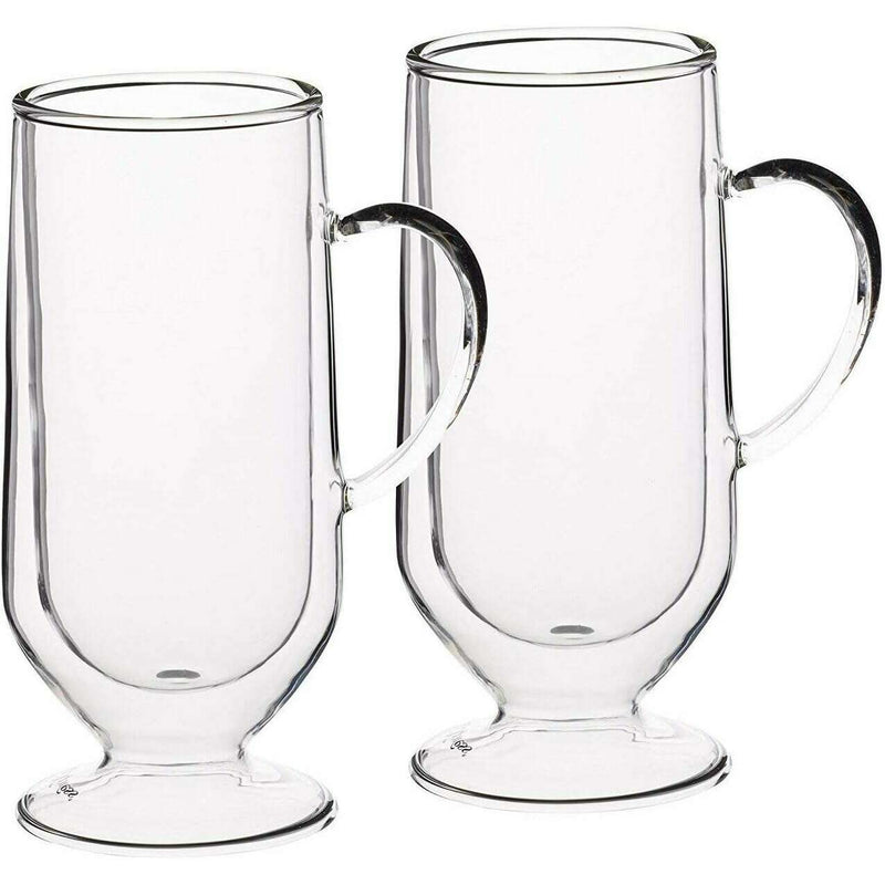 LeXpress Double Walled Latte Glasses Glass jars LeXpress Double Walled Latte Glasses LeXpress Double Walled Latte Glasses KitchenCraft