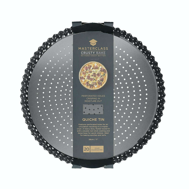 MasterClass Crusty Bake Non-Stick Fluted Round Flan / Quiche Tin, 28cm Serving Platters MasterClass Crusty Bake Non-Stick Fluted Round Flan / Quiche Tin, 28cm MasterClass Crusty Bake Non-Stick Fluted Round Flan / Quiche Tin, 28cm KitchenCraft