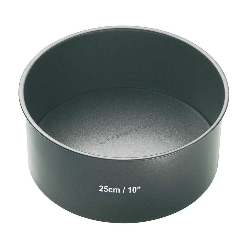 MasterClass Non-Stick Round Loose Base Deep Cake Pan, 25cm Serving Platters MasterClass Non-Stick Round Loose Base Deep Cake Pan, 25cm MasterClass Non-Stick Round Loose Base Deep Cake Pan, 25cm KitchenCraft