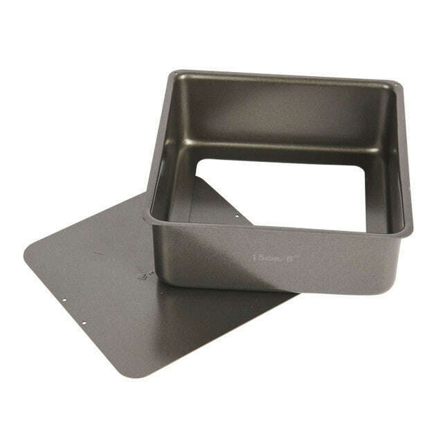 MasterClass Non-Stick Square Loose Base Deep Cake Pan, 15cm Baking pan MasterClass Non-Stick Square Loose Base Deep Cake Pan, 15cm MasterClass Non-Stick Square Loose Base Deep Cake Pan, 15cm KitchenCraft