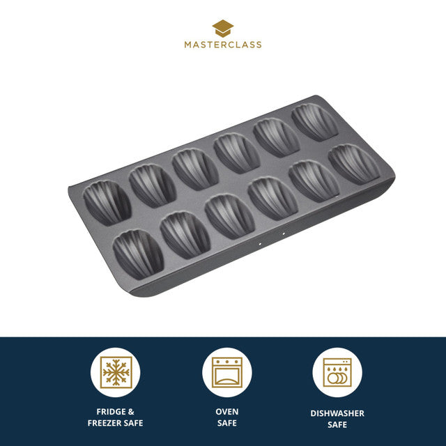 Kitchencraft MasterClass Non-Stick 12 Hole Madeleine Pan Baking pan Kitchencraft MasterClass Non-Stick 12 Hole Madeleine Pan Kitchencraft MasterClass Non-Stick 12 Hole Madeleine Pan KitchenCraft