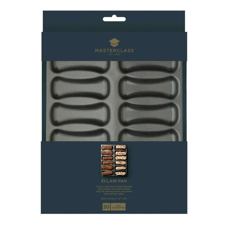 MasterClass Non-Stick 12 Hole Éclair Baking Pan Baking pan MasterClass Non-Stick 12 Hole Éclair Baking Pan MasterClass Non-Stick 12 Hole Éclair Baking Pan KitchenCraft