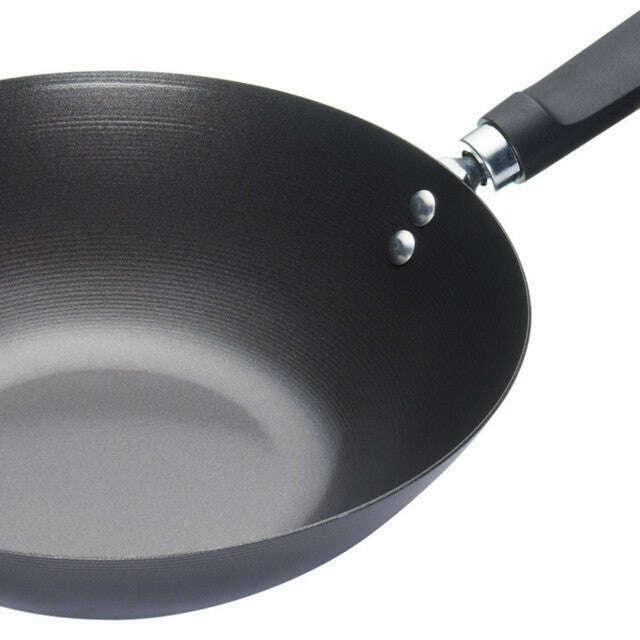 World of Flavours Oriental Carbon Steel Non-Stick Wok, 26.5cm Wok Pan World of Flavours Oriental Carbon Steel Non-Stick Wok, 26.5cm World of Flavours Oriental Carbon Steel Non-Stick Wok, 26.5cm KitchenCraft