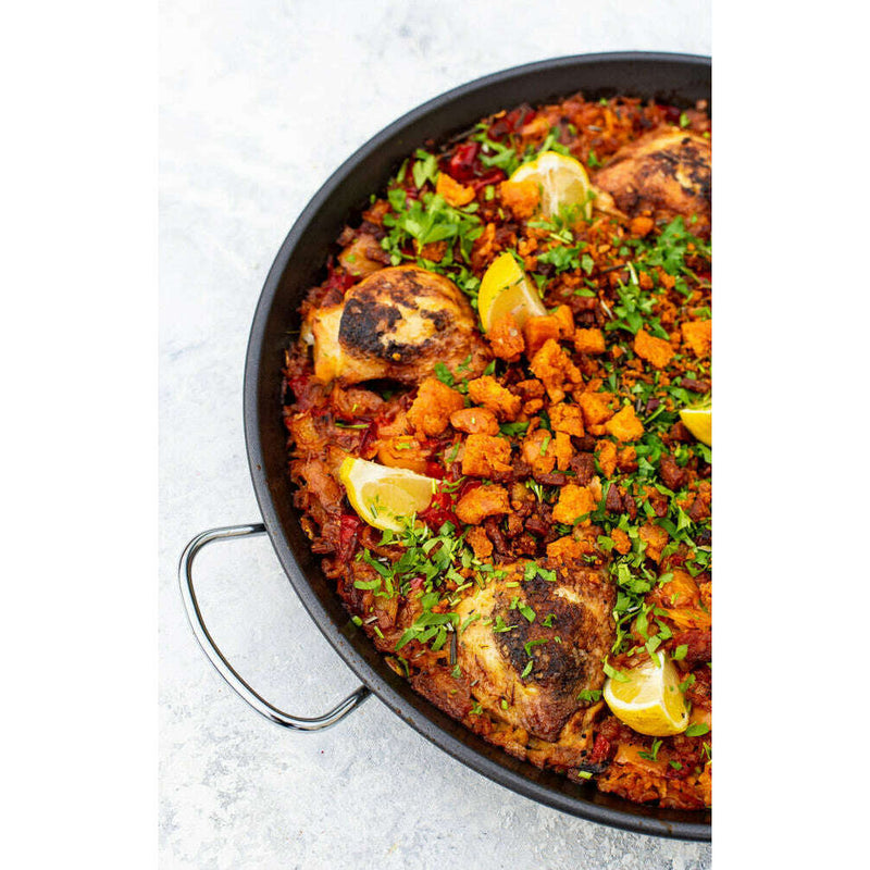 World of Flavours Mediterranean 38.5cm Paella Pan Pan World of Flavours Mediterranean 38.5cm Paella Pan World of Flavours Mediterranean 38.5cm Paella Pan KitchenCraft