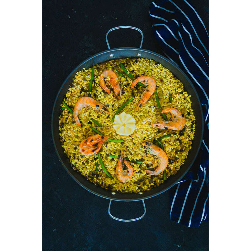 World of Flavours Mediterranean 38.5cm Paella Pan Pan World of Flavours Mediterranean 38.5cm Paella Pan World of Flavours Mediterranean 38.5cm Paella Pan KitchenCraft