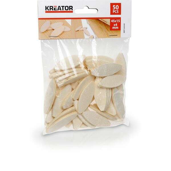 Biscuits 45x15x4mm - 50 pcs Tools Biscuits 45x15x4mm - 50 pcs Biscuits 45x15x4mm - 50 pcs Kreator