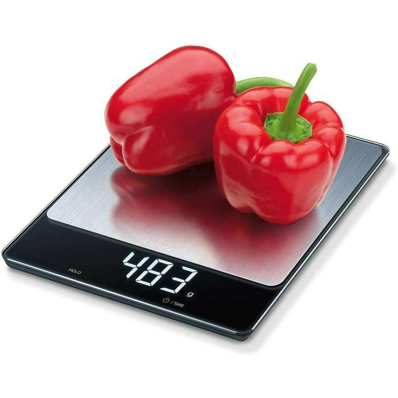 XL Stainless Steel Kitchen Scale Measuring Scales XL Stainless Steel Kitchen Scale XL Stainless Steel Kitchen Scale Beurer