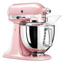 The German Outlet, KitchenAid, 4.8L Artisan Stand Mixer,  Silk Pink + Poring Shield & Extra Bowl