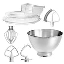 The German Outlet, KitchenAid, 4.8L Artisan Stand Mixer,  Silk Pink + Poring Shield & Extra Bowl