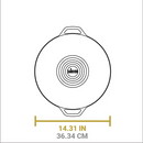 LODGE 36Cm Seasoned Cast Iron Wok Cast Iron LODGE 36Cm Seasoned Cast Iron Wok LODGE 36Cm Seasoned Cast Iron Wok Lodge