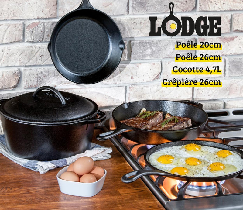 Lodge Seasoned Cast Iron 5 Piece Set