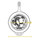 LODGE Wildlife Series 26.0cm Buffalo Nickel Skillet Cast Iron LODGE Wildlife Series 26.0cm Buffalo Nickel Skillet LODGE Wildlife Series 26.0cm Buffalo Nickel Skillet Lodge