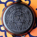 LODGE Seasoned Cast Iron Sugar Skull Skillet Cast Iron LODGE Seasoned Cast Iron Sugar Skull Skillet LODGE Seasoned Cast Iron Sugar Skull Skillet Lodge
