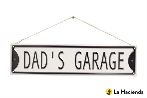 La Hacienda Dad'S Garage Embossed Metal Sign Home decor La Hacienda Dad'S Garage Embossed Metal Sign La Hacienda Dad'S Garage Embossed Metal Sign La Hacienda