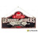 La Hacienda Genuine Riders  Embossed Metal Sign Home decor La Hacienda Genuine Riders  Embossed Metal Sign La Hacienda Genuine Riders  Embossed Metal Sign La Hacienda