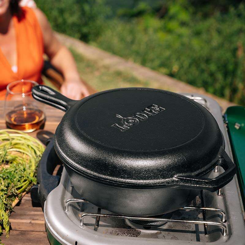 2.8L Seasoned Cast Iron Combo (Casserole+Fry Pan) Cooker Cast Iron 2.8L Seasoned Cast Iron Combo (Casserole+Fry Pan) Cooker 2.8L Seasoned Cast Iron Combo (Casserole+Fry Pan) Cooker Lodge