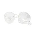 2 Pieces Set - Glass Double Wall High Borosilicate Cups Mugs 2 Pieces Set - Glass Double Wall High Borosilicate Cups 2 Pieces Set - Glass Double Wall High Borosilicate Cups Bergner
