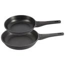 2 Pieces Frypan: (24 + 28CM) Cast Alu Black + Copper Frying pan 2 Pieces Frypan: (24 + 28CM) Cast Alu Black + Copper 2 Pieces Frypan: (24 + 28CM) Cast Alu Black + Copper Bergner