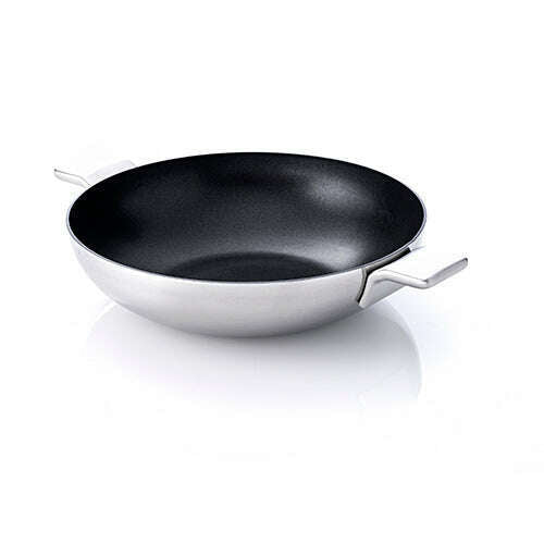 Wok, Stainless Steel Bones Wok Pan Wok, Stainless Steel Bones Wok, Stainless Steel Bones MasterPro By Alessi