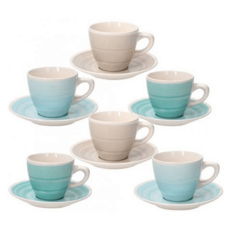 Louise Almeida Tea Cups with Saucer Set of 6 pcs Coffee & Tea Cups Louise Almeida Tea Cups with Saucer Set of 6 pcs Louise Almeida Tea Cups with Saucer Set of 6 pcs Tognana