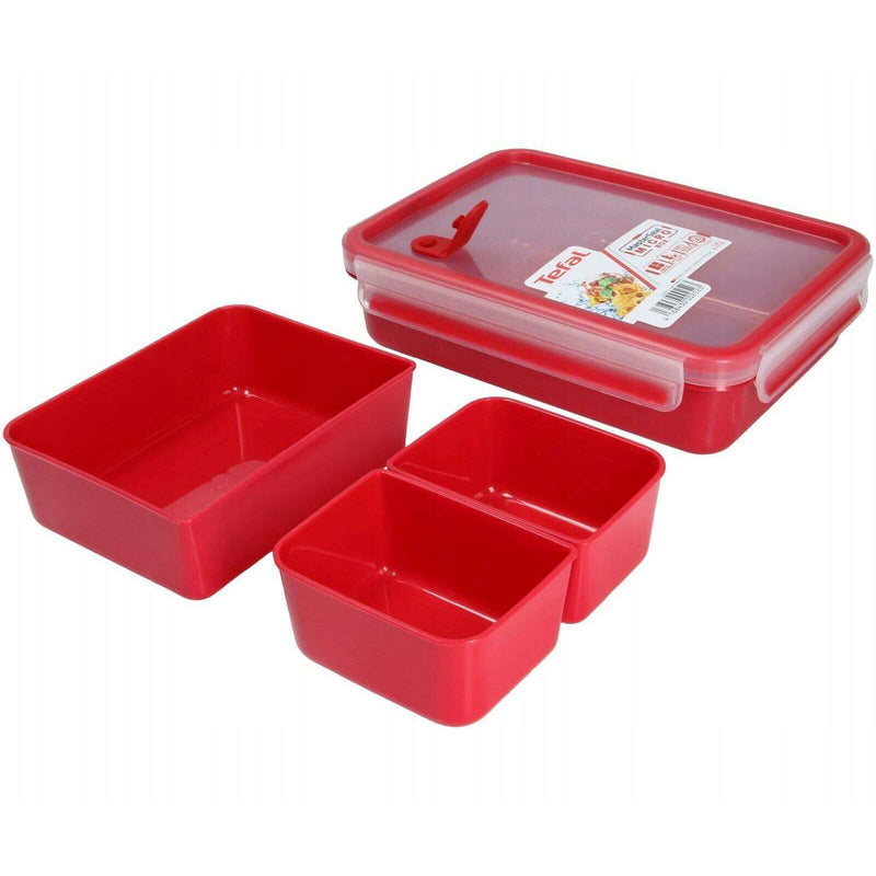 MASTERSEAL Micro Rectangular 1.2L + Inserts Food Storage Containers MASTERSEAL Micro Rectangular 1.2L + Inserts MASTERSEAL Micro Rectangular 1.2L + Inserts Tefal