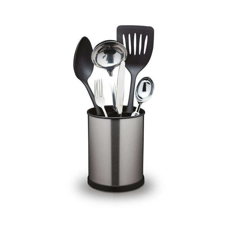 MasterClass Rotating Stainless Steel Finish Utensil Holder Cutting Board MasterClass Rotating Stainless Steel Finish Utensil Holder MasterClass Rotating Stainless Steel Finish Utensil Holder KitchenCraft