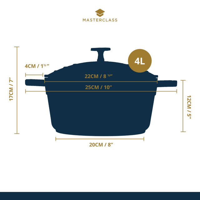 Cast Aluminium Casserole Dish - Metallic Blue (Copy) Casserole Cast Aluminium Casserole Dish - Metallic Blue (Copy) Cast Aluminium Casserole Dish - Metallic Blue (Copy) KitchenCraft