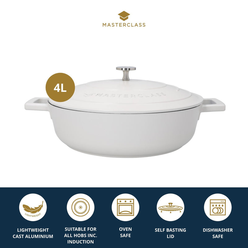 Kitchencraft MasterClass Cast Aluminium Casserole Dish, 4L, Cream (Copy) Casserole Kitchencraft MasterClass Cast Aluminium Casserole Dish, 4L, Cream (Copy) Kitchencraft MasterClass Cast Aluminium Casserole Dish, 4L, Cream (Copy) KitchenCraft