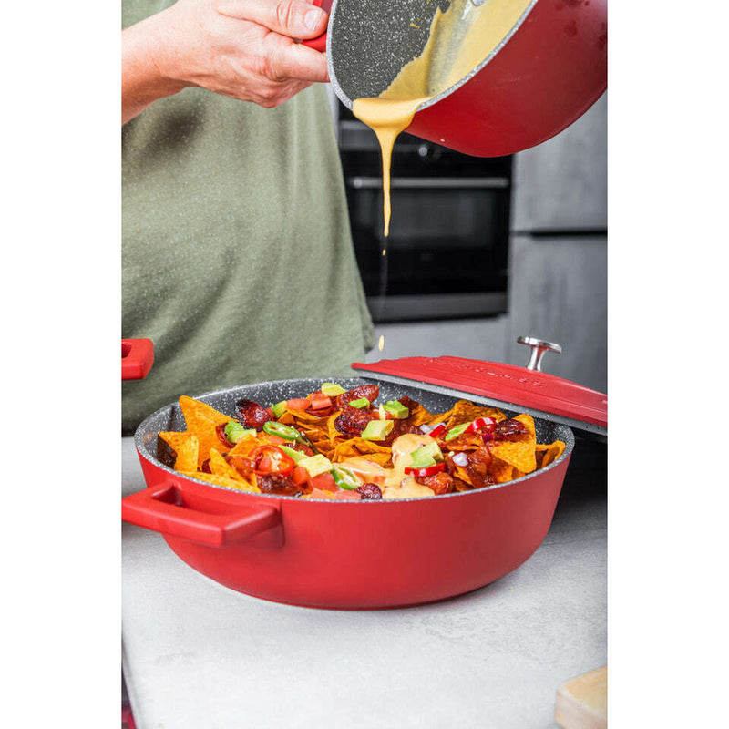 MasterClass Cast Aluminium Shallow Casserole Dish, 4L, Cream Casserole MasterClass Cast Aluminium Shallow Casserole Dish, 4L, Cream MasterClass Cast Aluminium Shallow Casserole Dish, 4L, Cream KitchenCraft