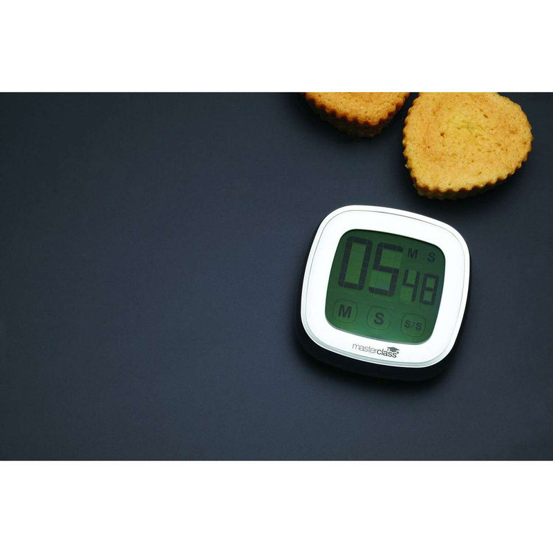 MasterClass Digital Touch Screen Timer, Up to 100 Minute kitchen Scales MasterClass Digital Touch Screen Timer, Up to 100 Minute MasterClass Digital Touch Screen Timer, Up to 100 Minute KitchenCraft