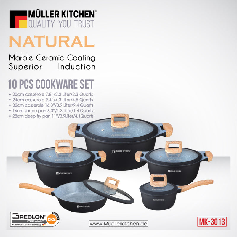 Die-Cast Aluminum Cookware Set – 10 Pieces  Die-Cast Aluminum Cookware Set – 10 Pieces Die-Cast Aluminum Cookware Set – 10 Pieces The German Outlet