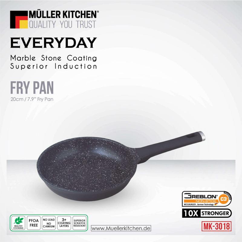 Die-Cast Aluminum Frypan Frying pan Die-Cast Aluminum Frypan Die-Cast Aluminum Frypan Muller Koch