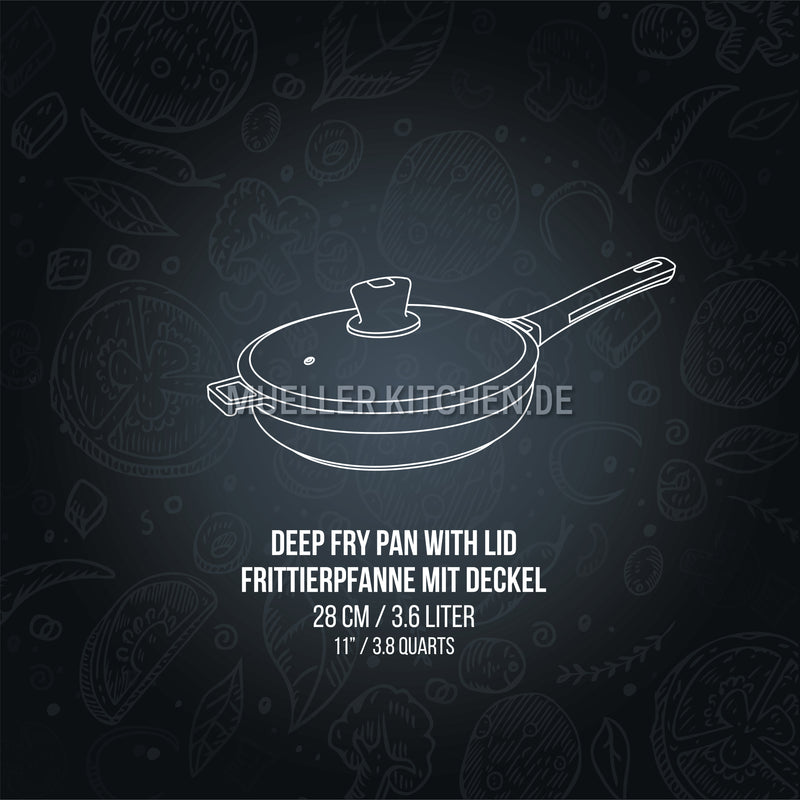 Frying Pan With Lid 28cm Frying pan Frying Pan With Lid 28cm Frying Pan With Lid 28cm Muller Koch