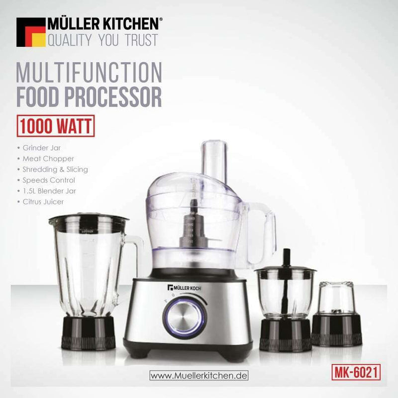 Multifunctional Food Processor – 1000W – 1.2L food processor Multifunctional Food Processor – 1000W – 1.2L Multifunctional Food Processor – 1000W – 1.2L Muller Koch