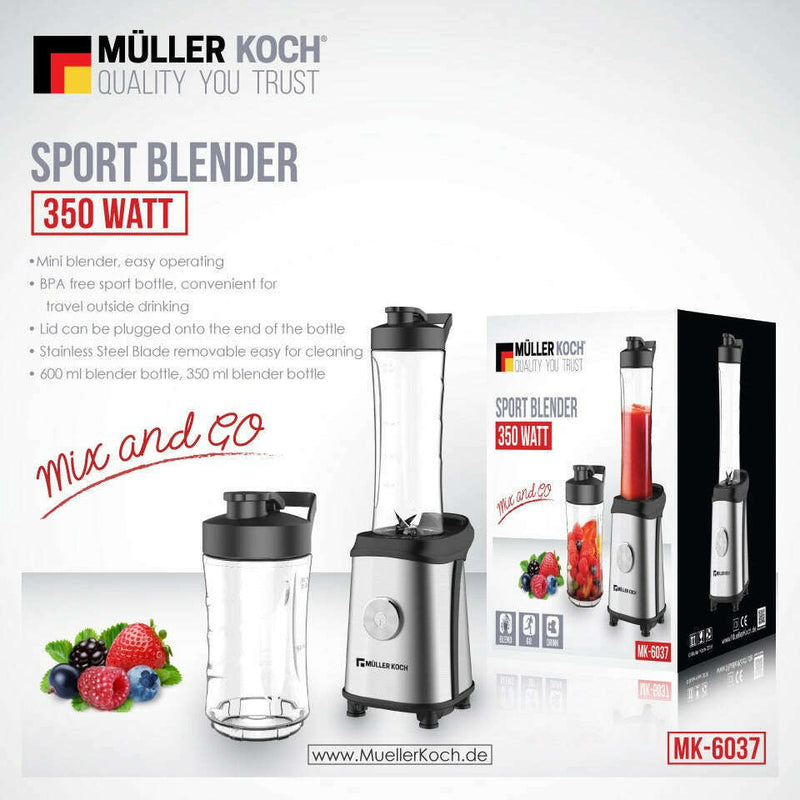 Personal Sports Blender – 350W Blender Personal Sports Blender – 350W Personal Sports Blender – 350W Muller Koch