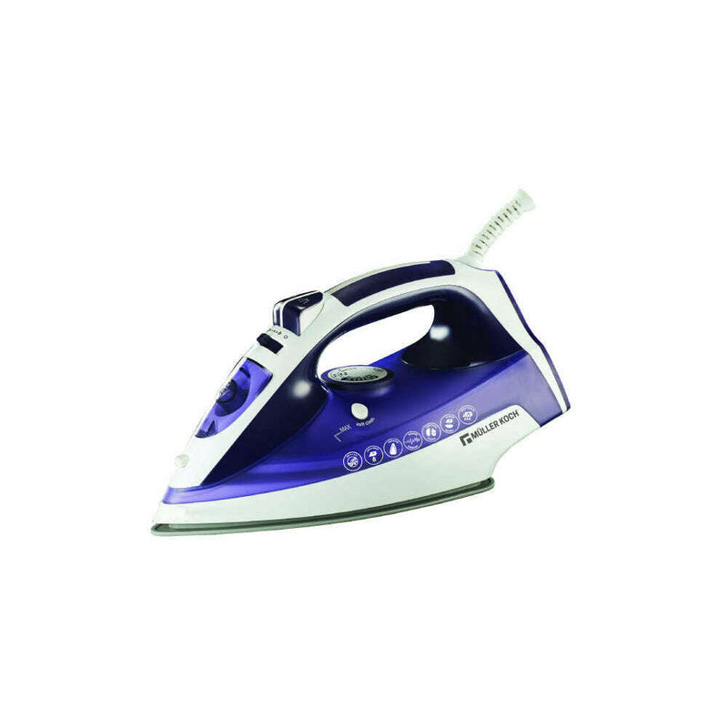 Steam Iron – Ceramic Soleplate – 2400W Ironing Machine Steam Iron – Ceramic Soleplate – 2400W Steam Iron – Ceramic Soleplate – 2400W Muller Koch